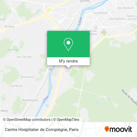 Centre Hospitalier de Compiègne plan