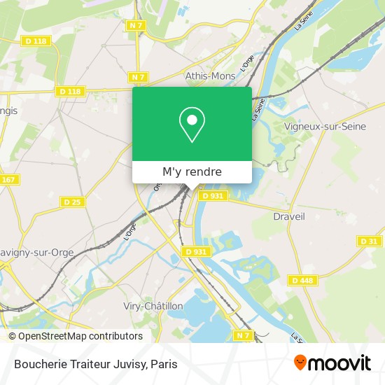 Boucherie Traiteur Juvisy plan