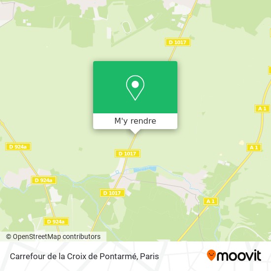 Carrefour de la Croix de Pontarmé plan