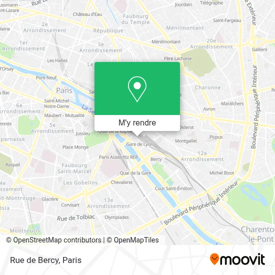 Rue de Bercy plan