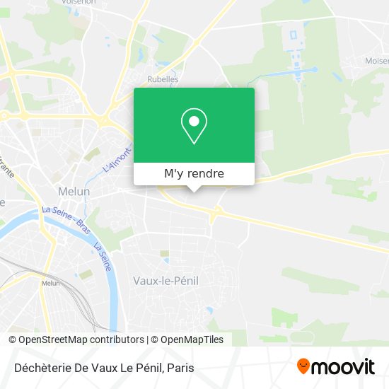 Déchèterie De Vaux Le Pénil plan