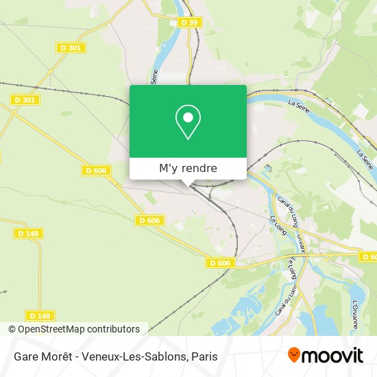 Gare Morêt - Veneux-Les-Sablons plan