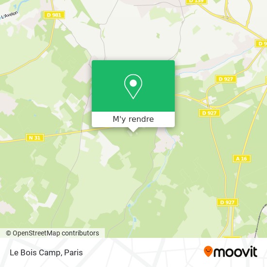 Le Bois Camp plan