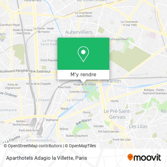 Aparthotels Adagio la Villette plan