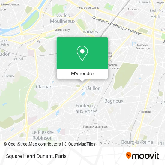 Square Henri Dunant plan