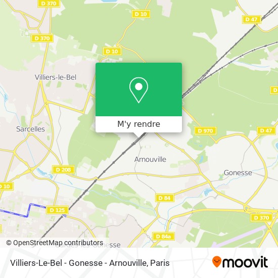 Villiers-Le-Bel - Gonesse - Arnouville plan