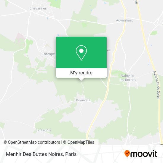 Menhir Des Buttes Noires plan