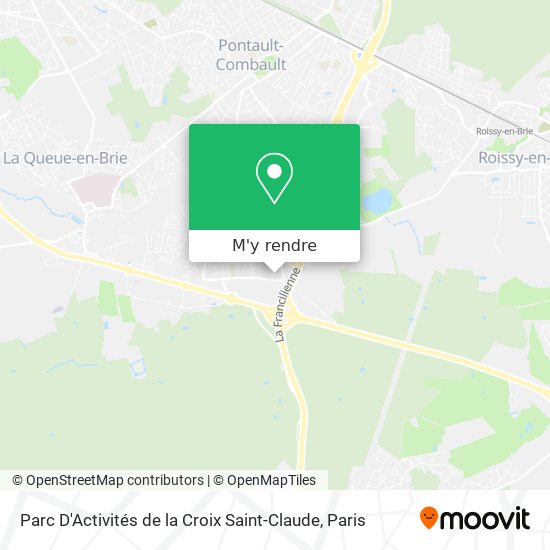 Parc D'Activités de la Croix Saint-Claude plan