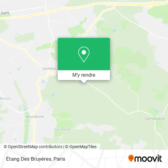 Étang Des Bruyères plan