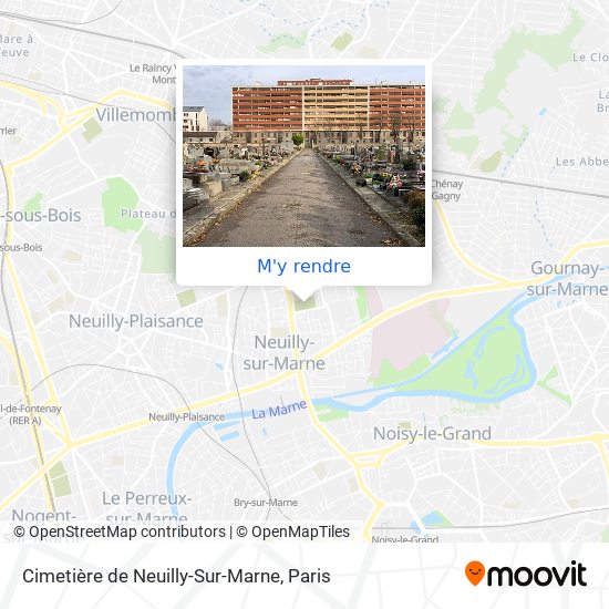 Cimetière de Neuilly-Sur-Marne plan