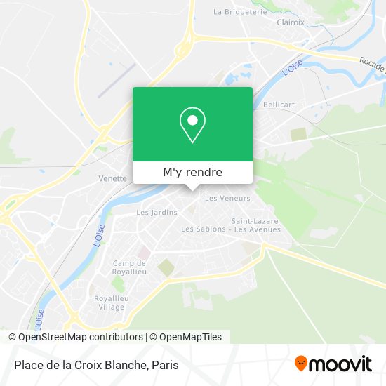 Place de la Croix Blanche plan