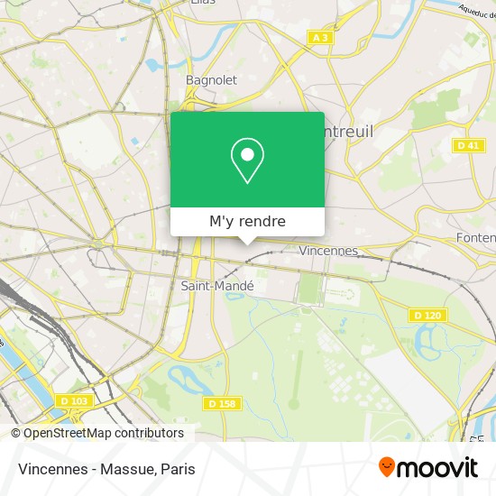 Vincennes - Massue plan