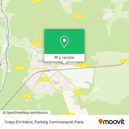 Crépy-En-Valois, Parking Communauté plan