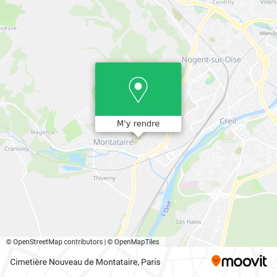 Cimetière Nouveau de Montataire plan