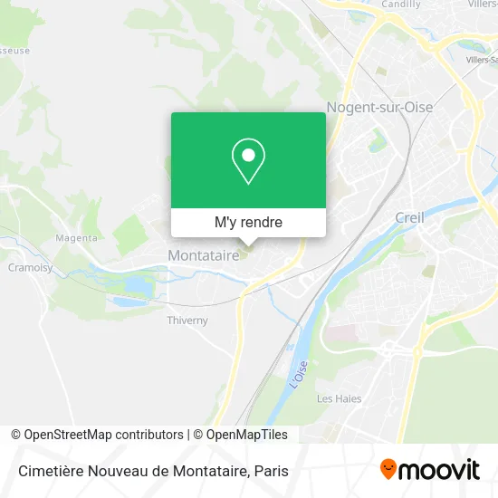 Cimetière Nouveau de Montataire plan