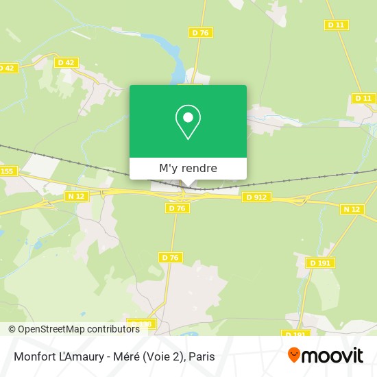 Monfort L'Amaury - Méré (Voie 2) plan