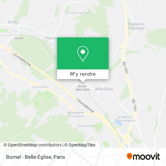 Bornel - Belle-Église plan