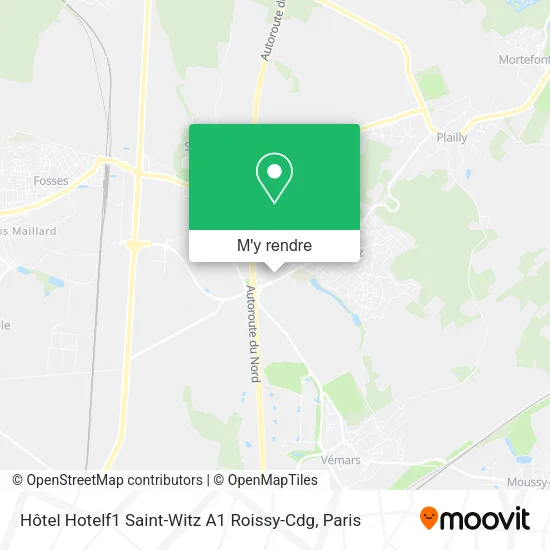 Hôtel Hotelf1 Saint-Witz A1 Roissy-Cdg plan