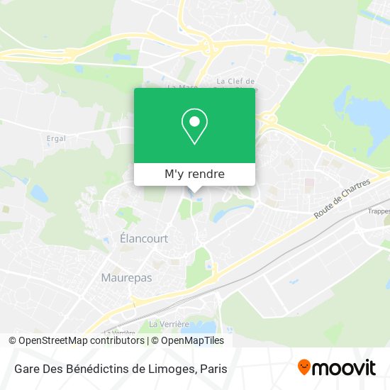 Gare Des Bénédictins de Limoges plan