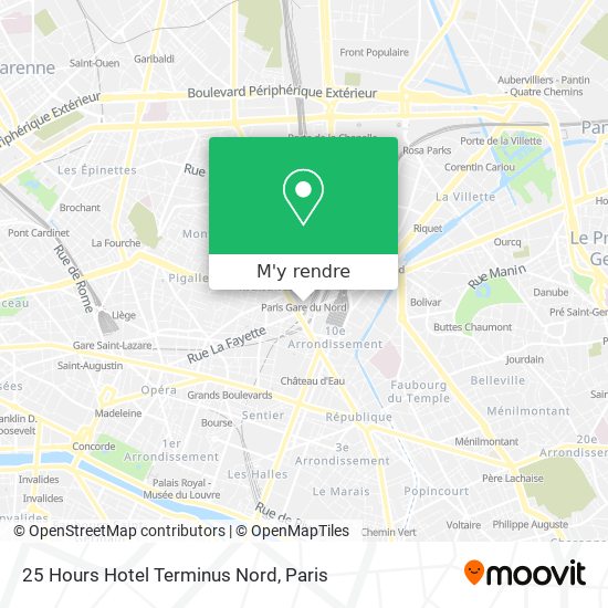 25 Hours Hotel Terminus Nord plan