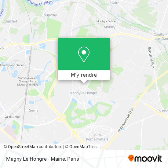 Magny Le Hongre - Mairie plan