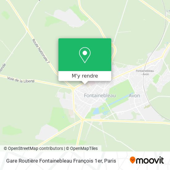 Gare Routière Fontainebleau François 1er plan