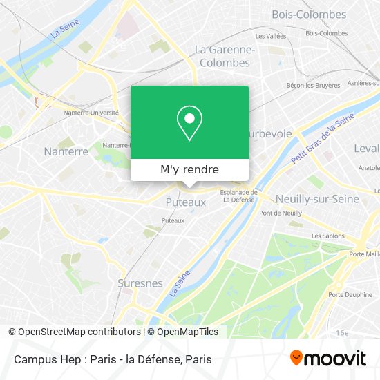 Campus Hep : Paris - la Défense plan