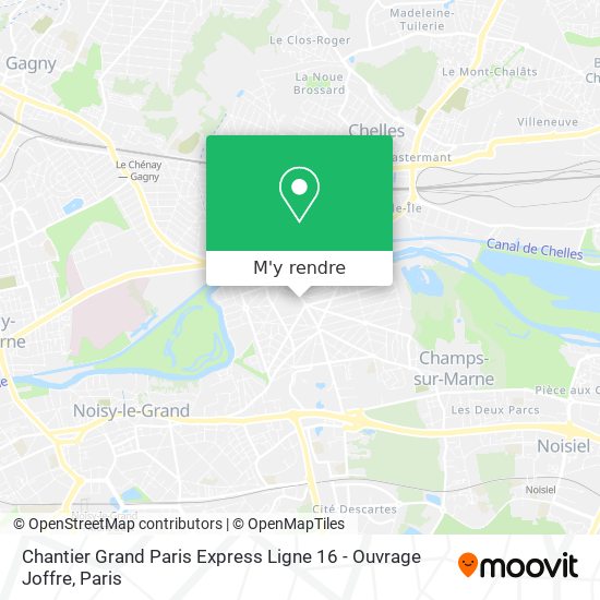 Chantier Grand Paris Express Ligne 16 - Ouvrage Joffre plan