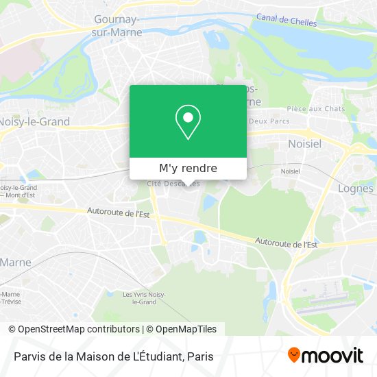Parvis de la Maison de L'Étudiant plan