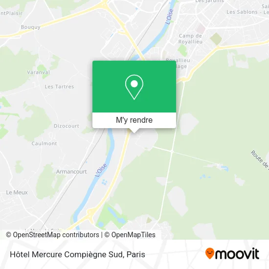 Hôtel Mercure Compiègne Sud plan