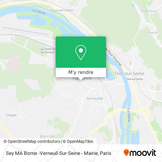 Sey MA Borne -Verneuil-Sur-Seine - Mairie plan