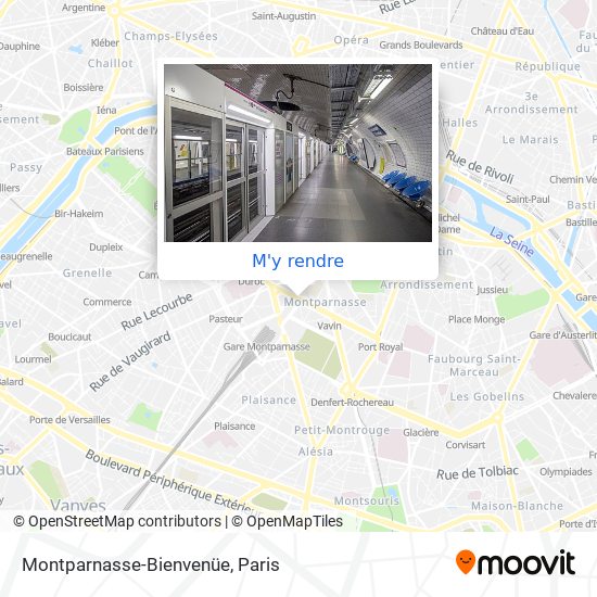 Montparnasse-Bienvenüe plan