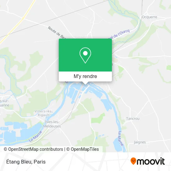 Étang Bleu plan