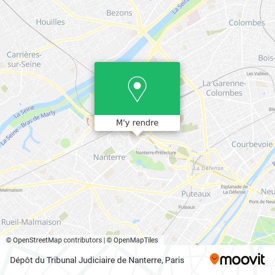 Dépôt du Tribunal Judiciaire de Nanterre plan