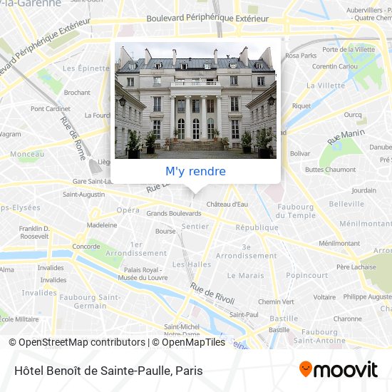 Hôtel Benoît de Sainte-Paulle plan