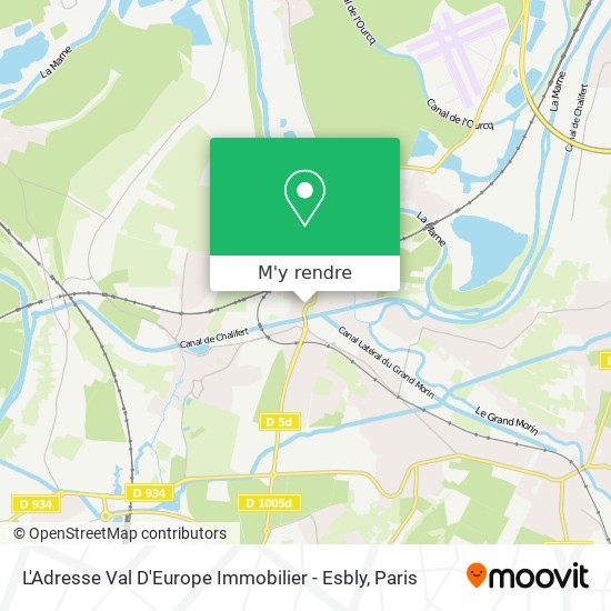 L'Adresse Val D'Europe Immobilier - Esbly plan