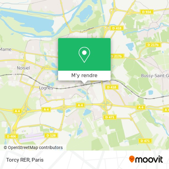 Torcy RER plan