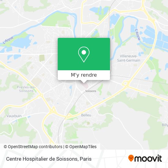 Centre Hospitalier de Soissons plan
