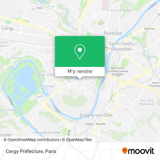 Cergy Préfecture plan