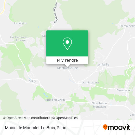 Mairie de Montalet-Le-Bois plan