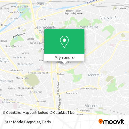 Star Mode Bagnolet plan