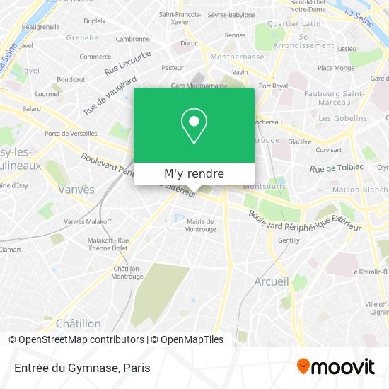 Entrée du Gymnase plan