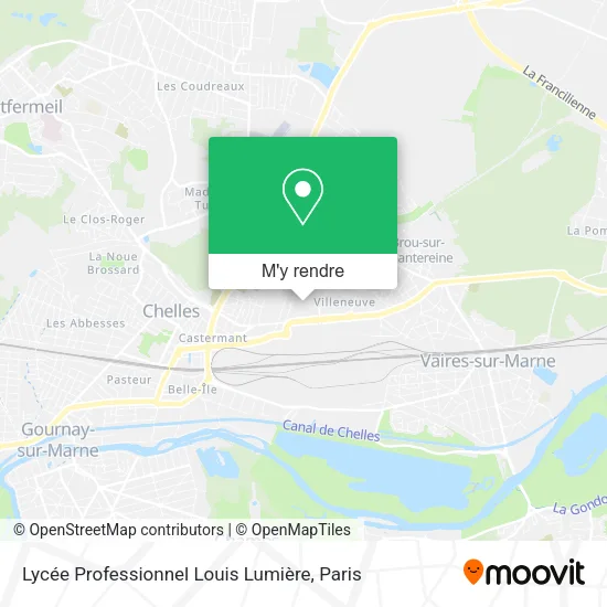 Lycée Professionnel Louis Lumière plan