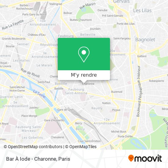 Bar À Iode - Charonne plan