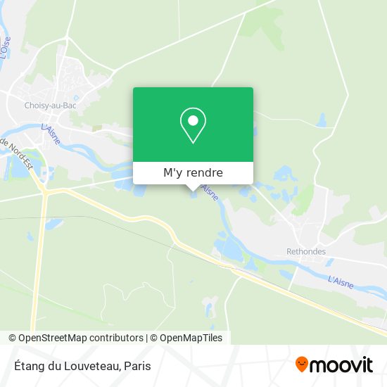 Étang du Louveteau plan