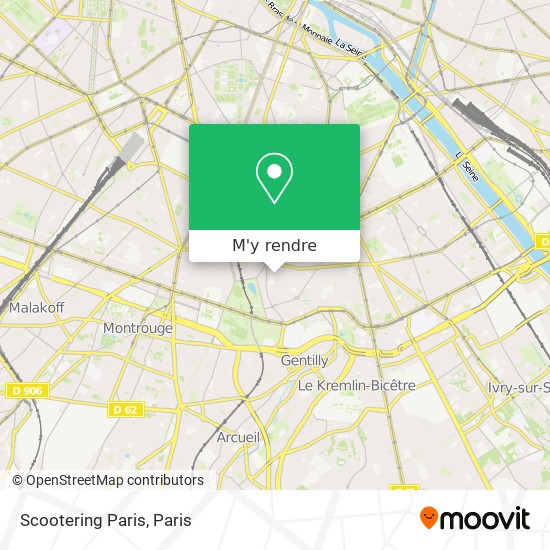 Scootering Paris plan