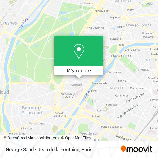 George Sand - Jean de la Fontaine plan