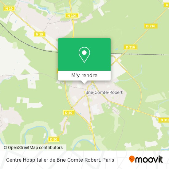 Centre Hospitalier de Brie-Comte-Robert plan