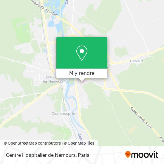 Centre Hospitalier de Nemours plan