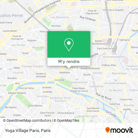 Yoga Village Paris plan
